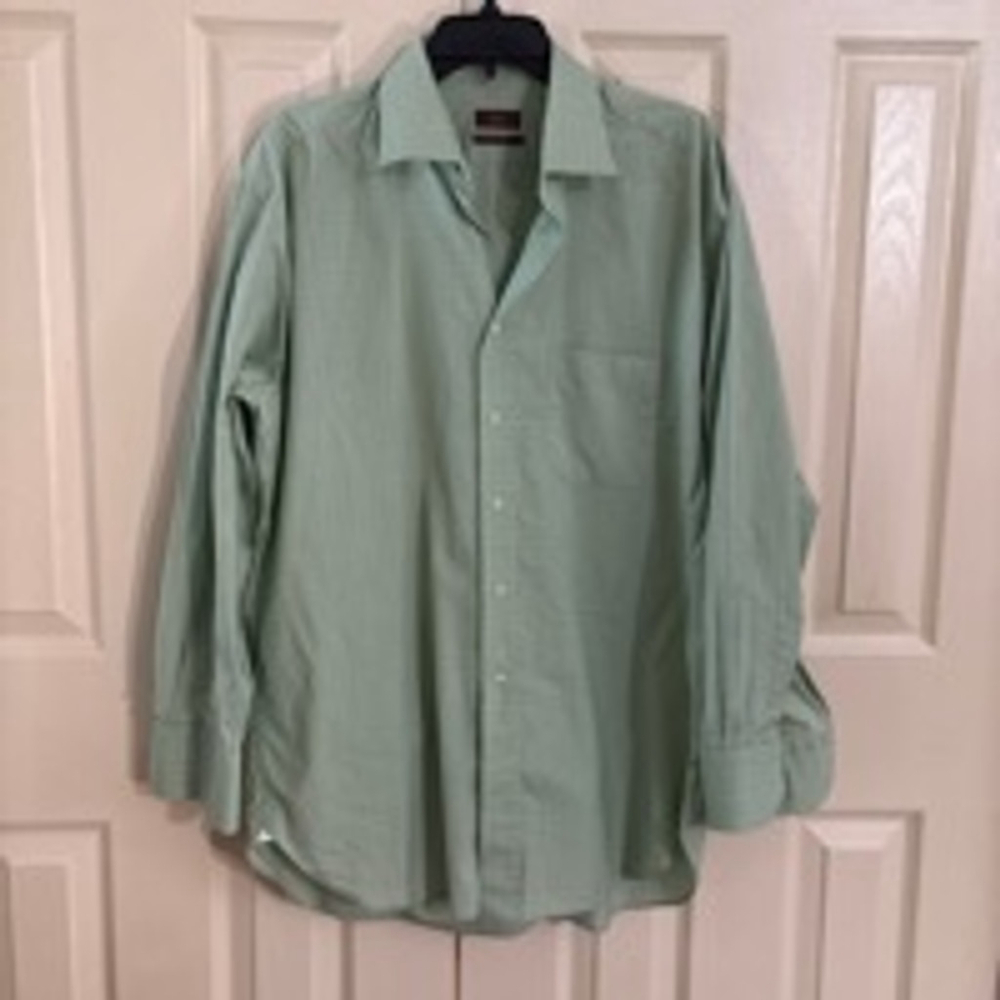 Men's Alara Button Down Shirt, Size Unspecified, Light Green (406T)